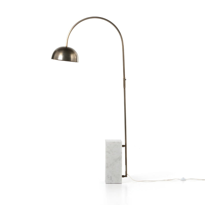 Ansel Floor Lamp - White Marble