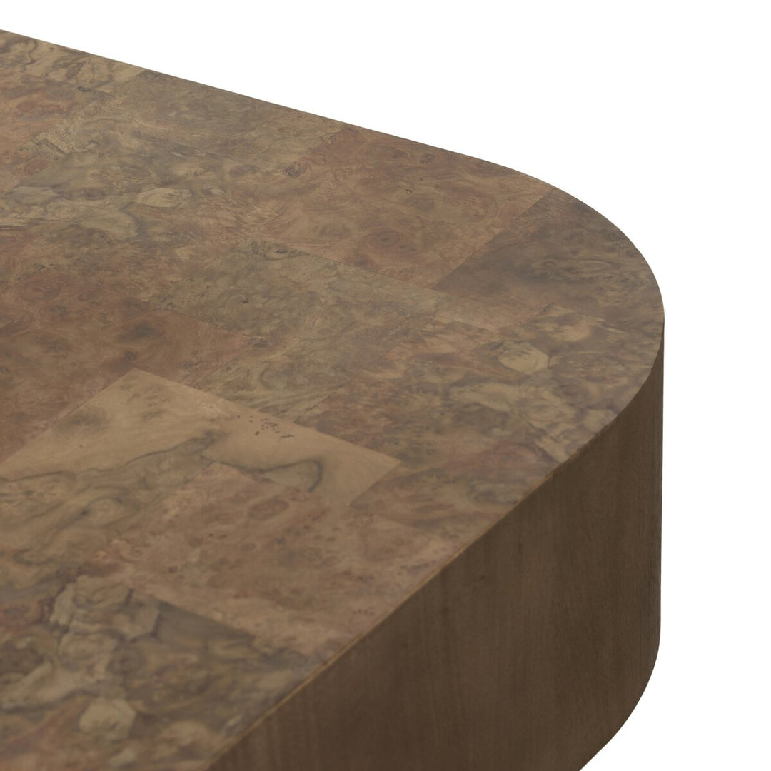 Pearl Coffee Table - Warm Umber Burl