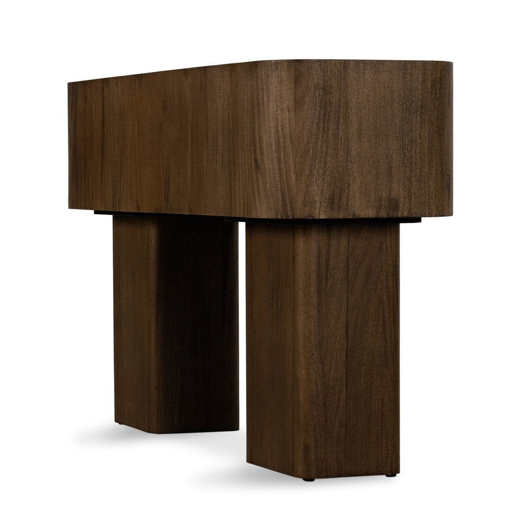 Luna Console Table - Warm Umber Burl