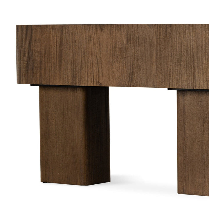 Luna Console Table - Warm Umber Burl