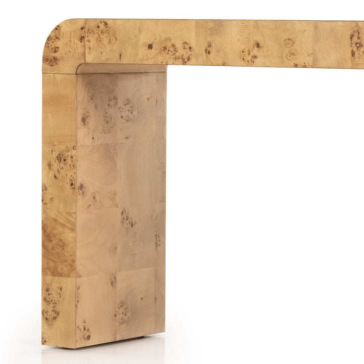 Jackson Console Table - Natural Poplar Burl