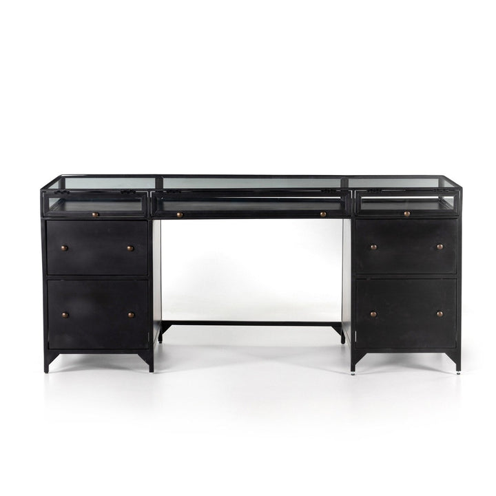 Shadow Box Executive Desk - Black