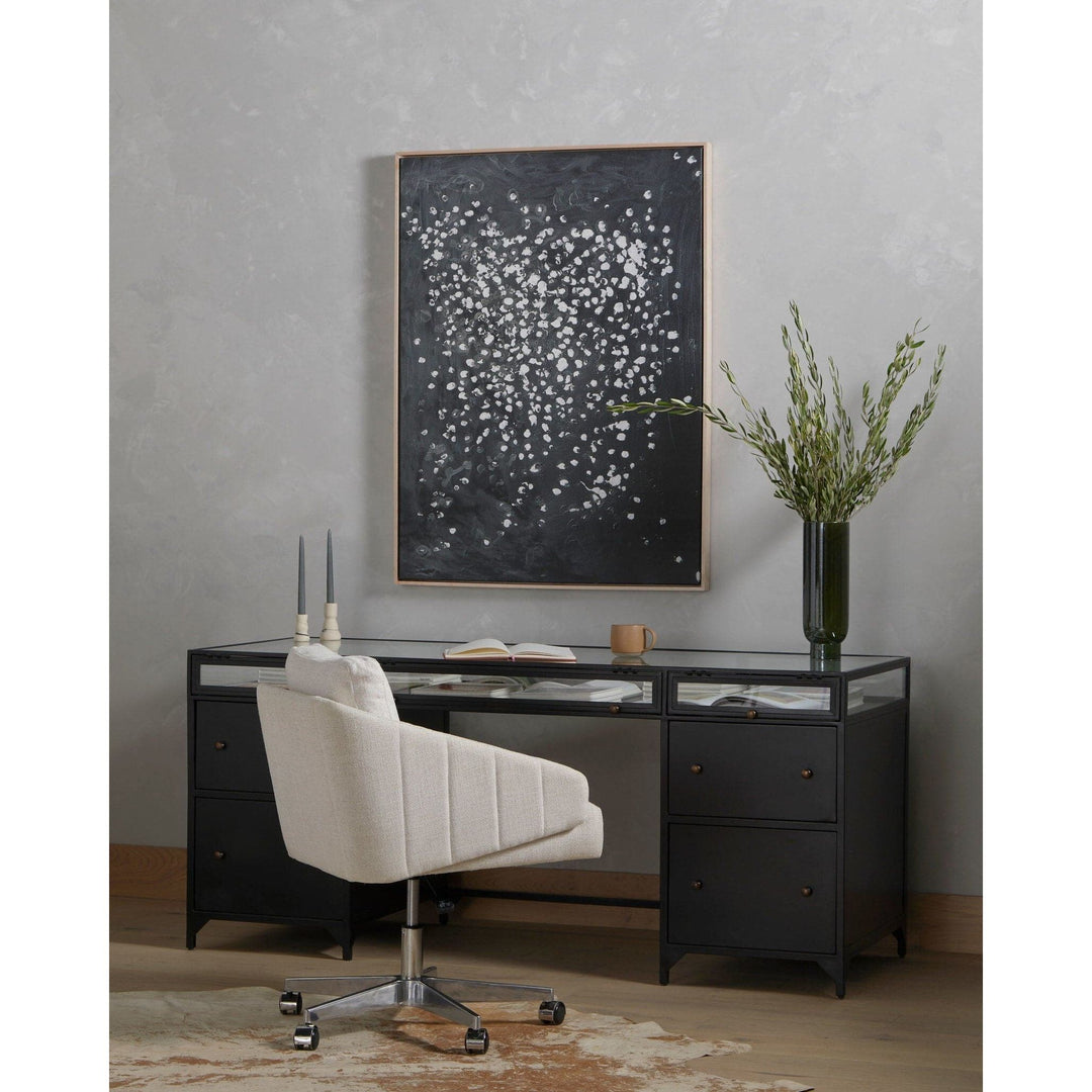 Shadow Box Executive Desk - Black