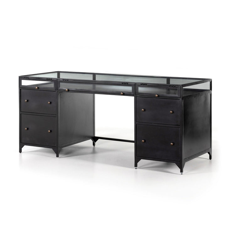 Shadow Box Executive Desk - Black