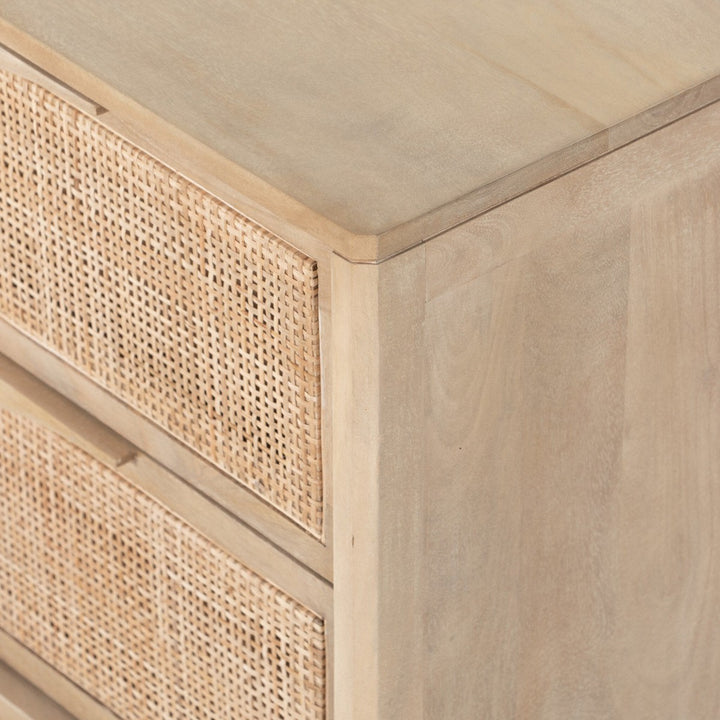 Sutton 6 Drawer Dresser - Natural Cane