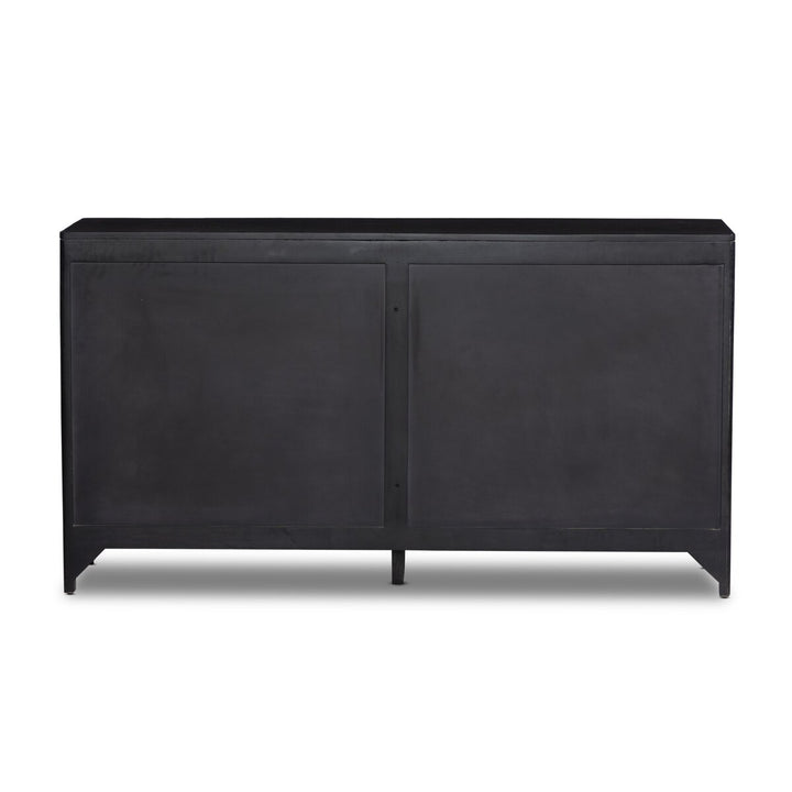 Adelaide 6 Drawer Dresser - Black Wash W/ Black Cane