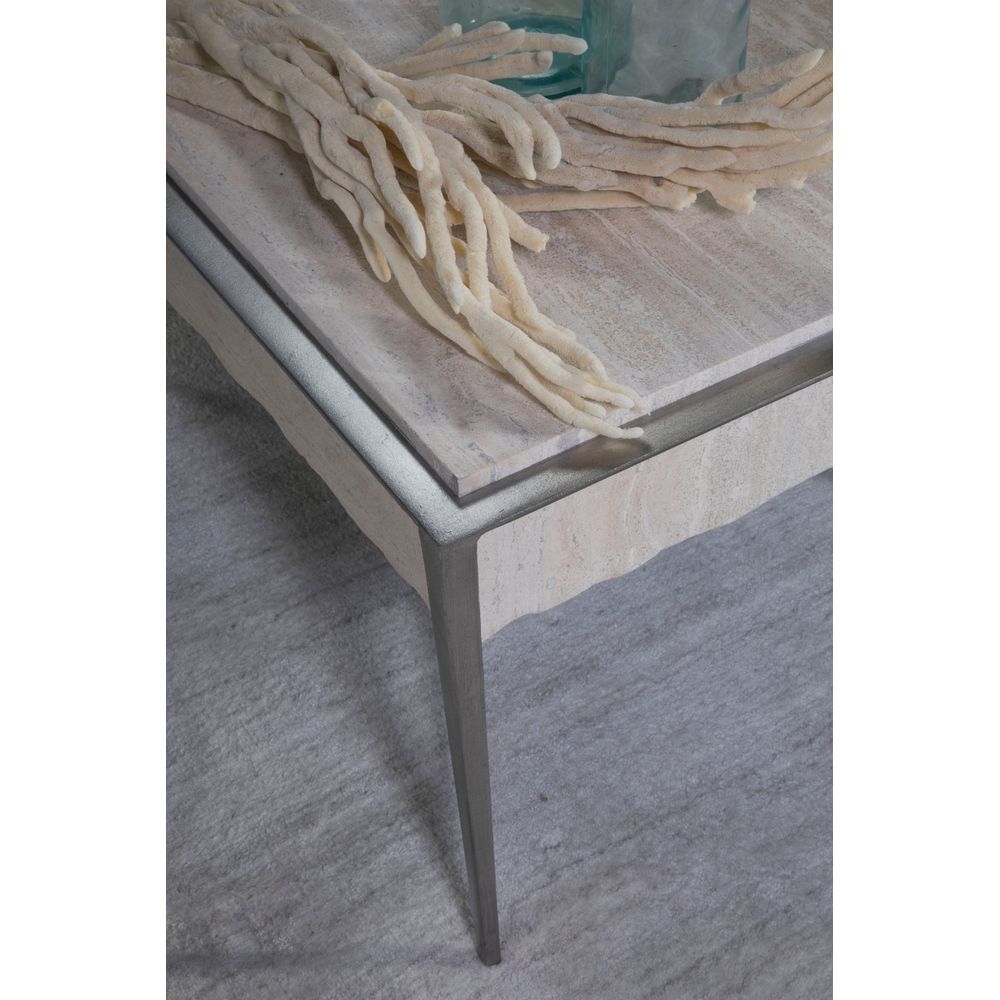 Coffee Tables Everest Rectangular Cocktail Table - Silver Leaf