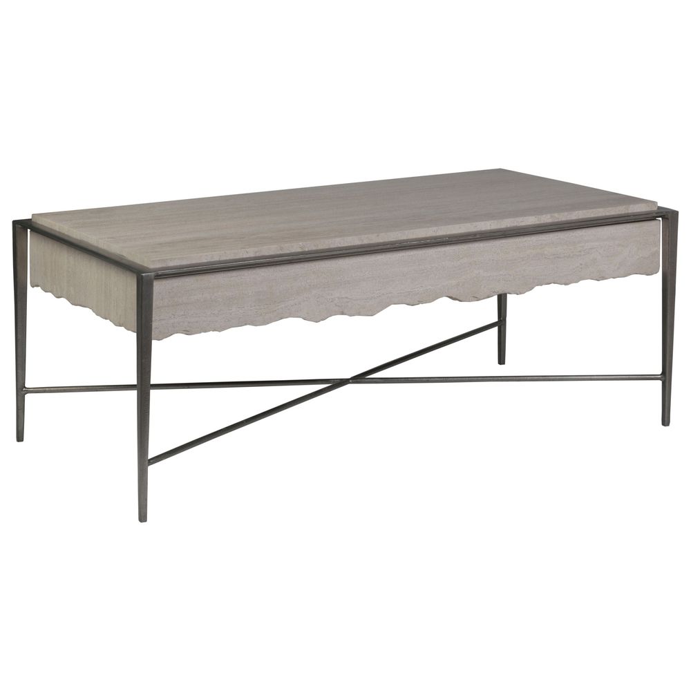 Coffee Tables Everest Rectangular Cocktail Table - Silver Leaf