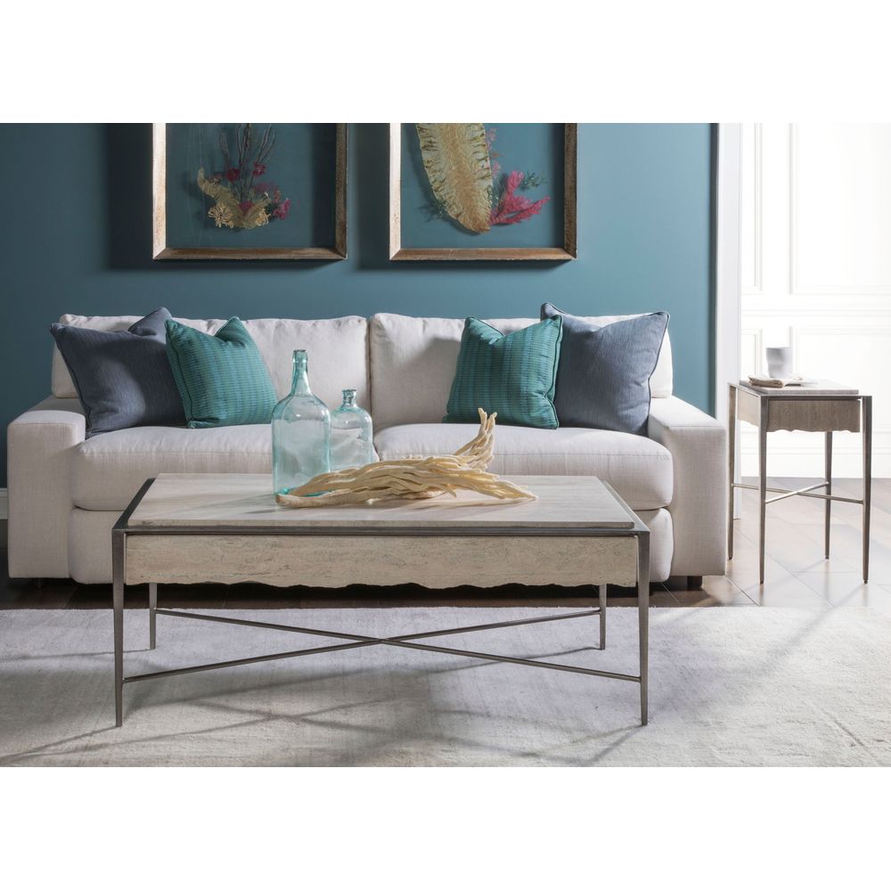 Coffee Tables Everest Rectangular Cocktail Table - Silver Leaf