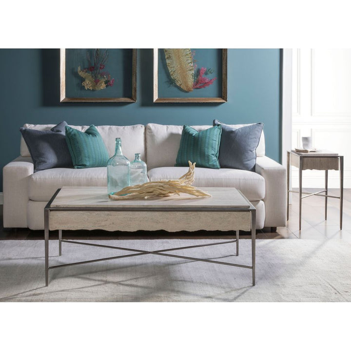 Coffee Tables Everest Rectangular Cocktail Table - Silver Leaf
