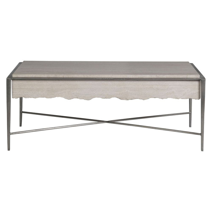 Everest Rectangular Cocktail Table - Silver Leaf