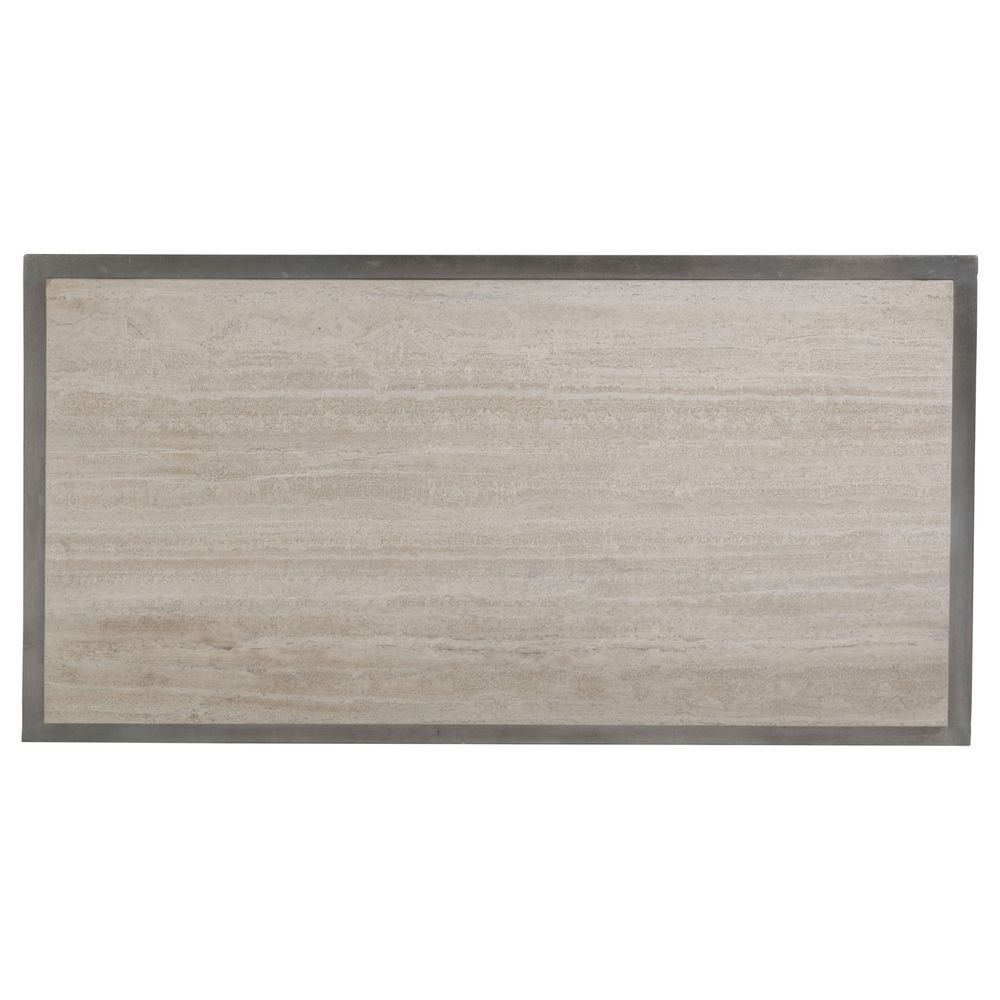 Everest Rectangular Cocktail Table - Silver Leaf