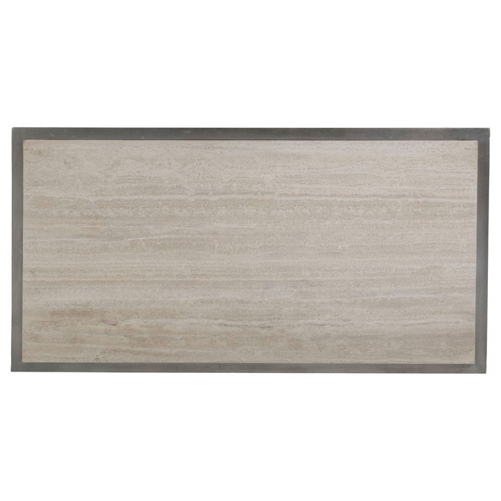 Everest Rectangular Cocktail Table - Silver Leaf