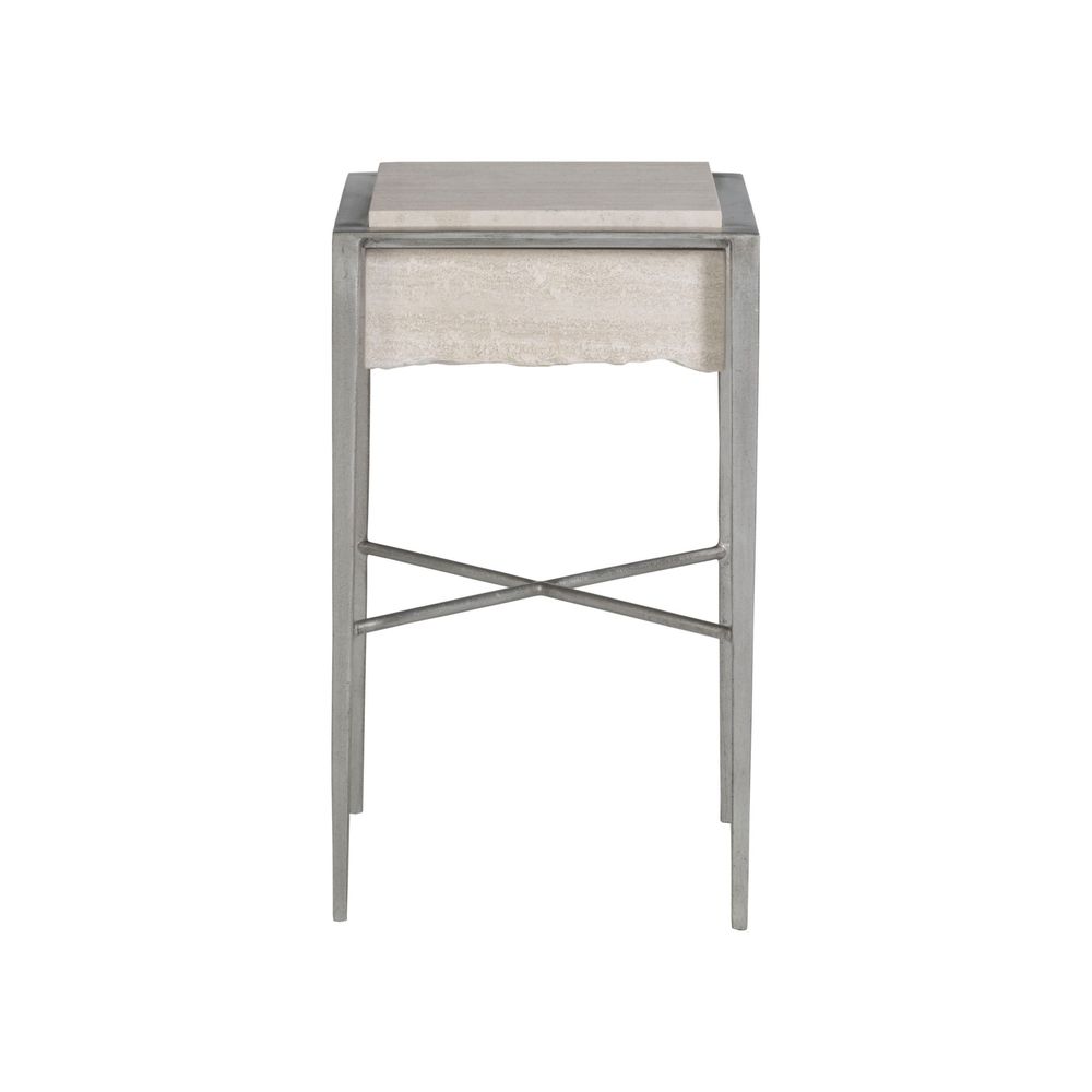 Everest Square Spot Table - Silver Leaf