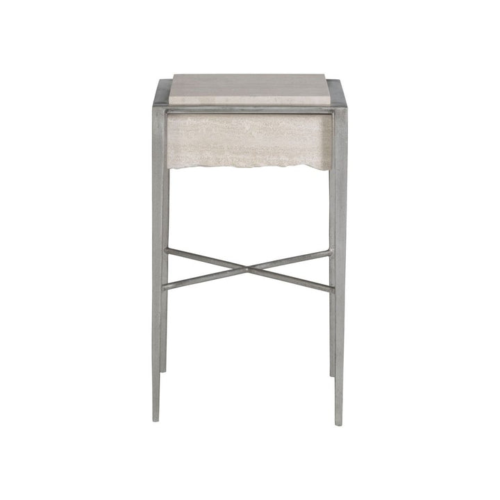 Everest Square Spot Table - Silver Leaf