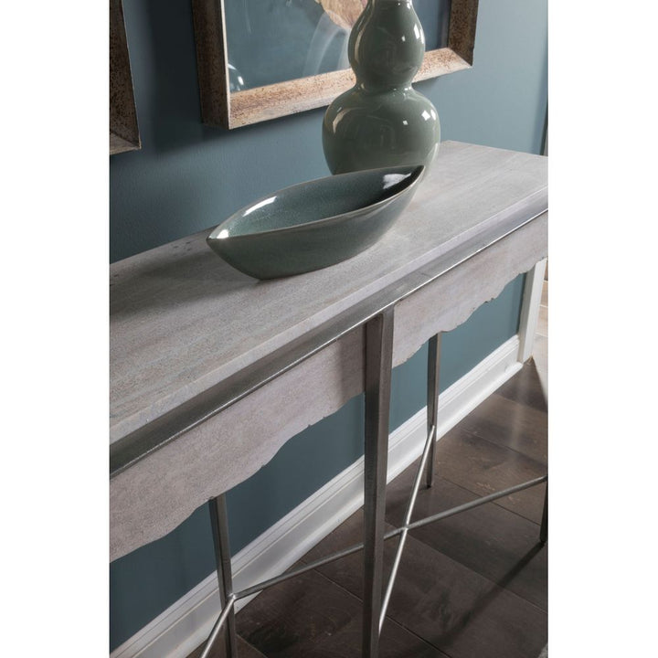Console Tables Everest Console - Silver Leaf