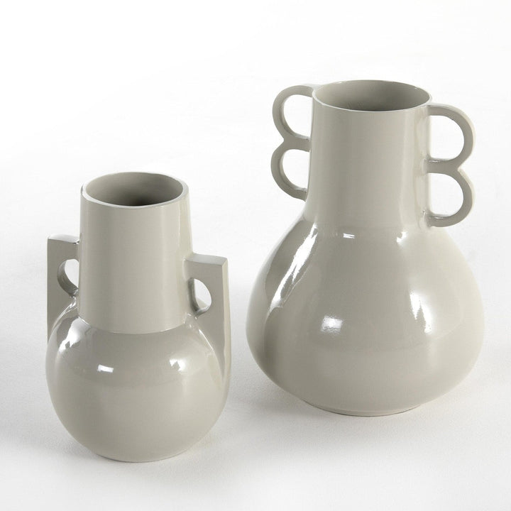 Primerose Vases-Set Of 2 - Light Grey