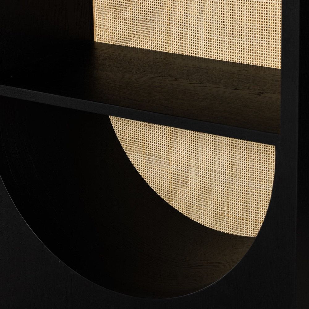 Lysanthir Bookcase - Brushed Ebony Oak