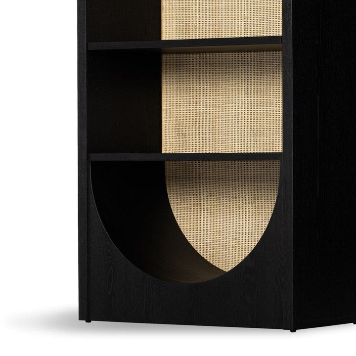 Lysanthir Bookcase - Brushed Ebony Oak