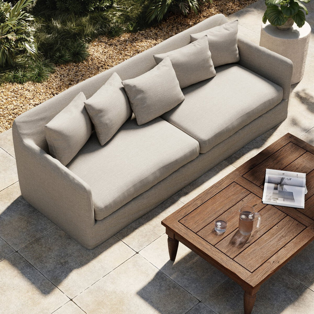 Marlin Outdoor Slipcover Sofa - Venao Grey