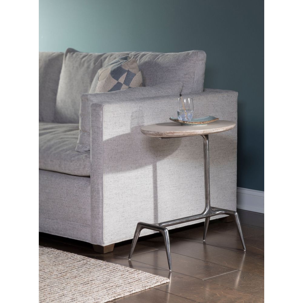 Side Tables Wilder Oval Spot Table - Natural Iron