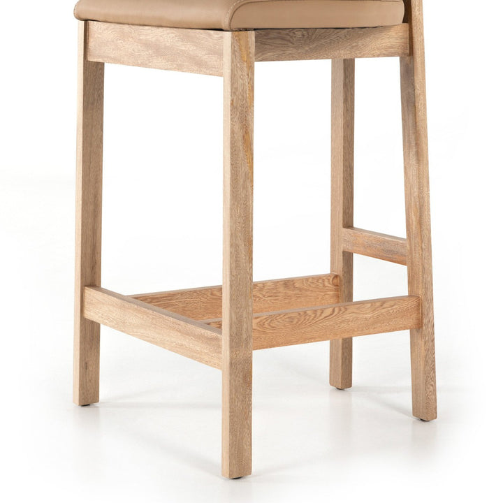 Tex Counter Stool - Natural Leather