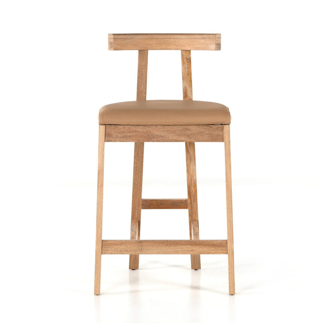 Tex Counter Stool - Natural Leather