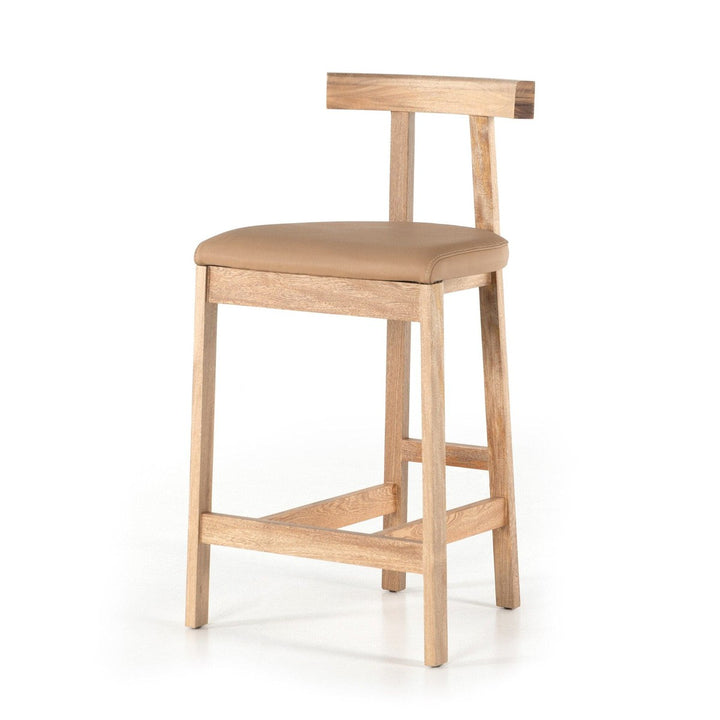 Tex Counter Stool - Natural Leather