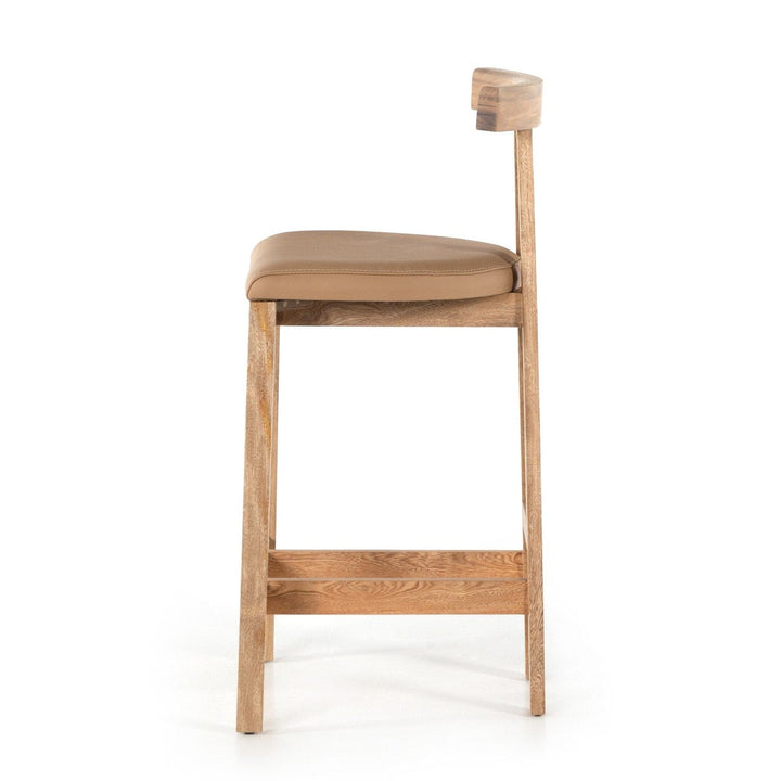 Tex Counter Stool - Natural Leather