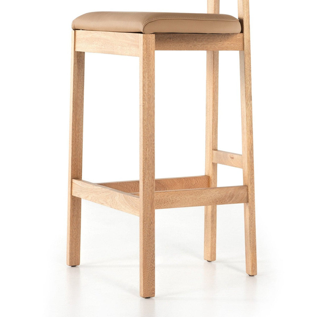 Tate Bar Stool - Natural Leather