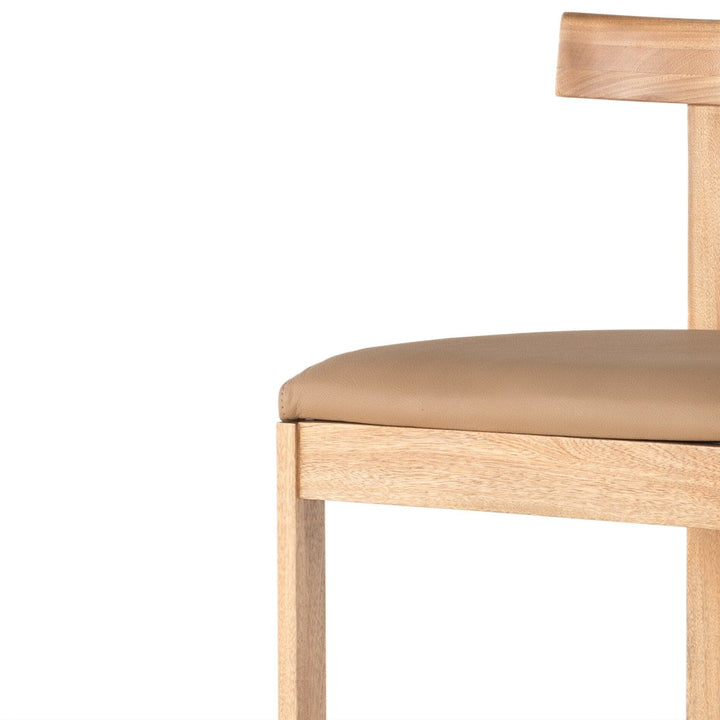 Tate Bar Stool - Natural Leather