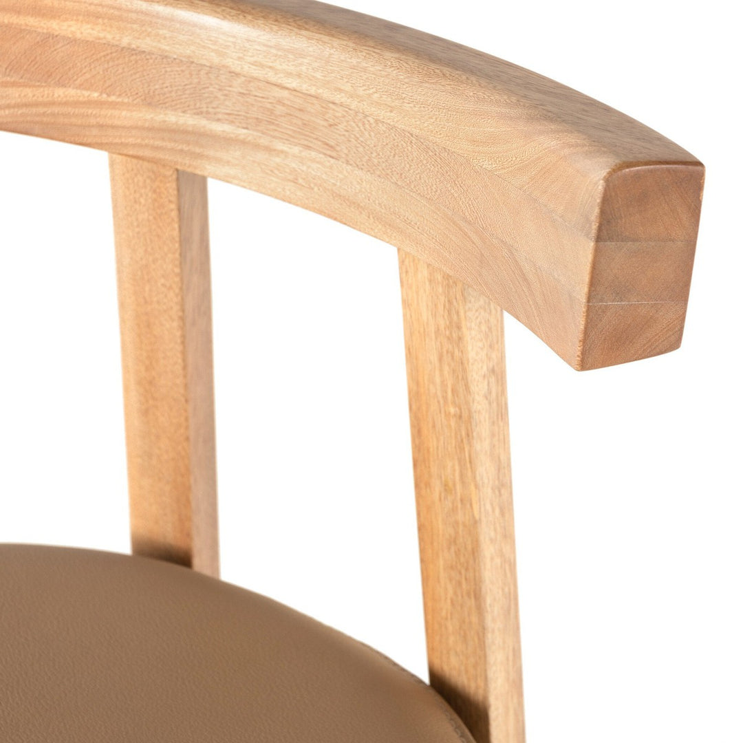 Tate Bar Stool - Natural Leather