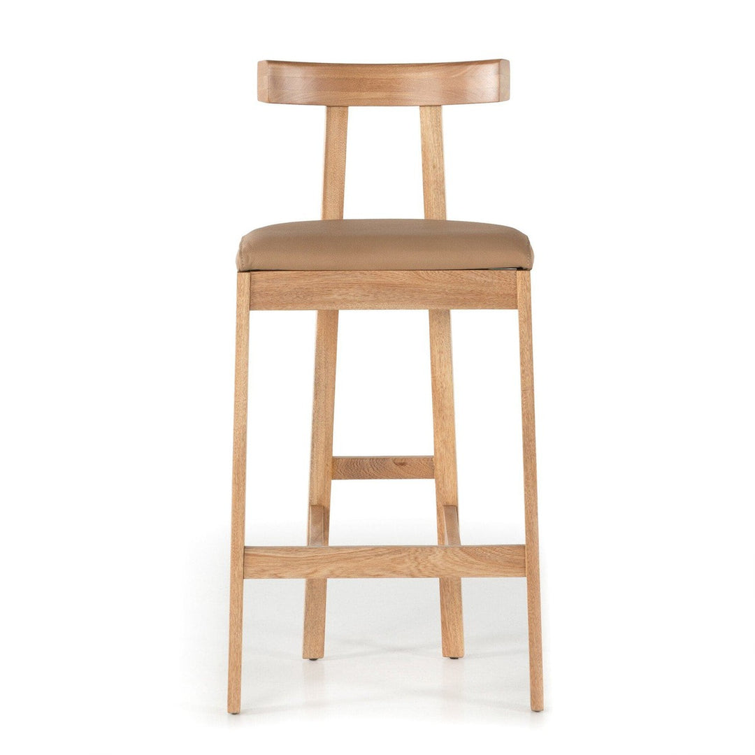 Tate Bar Stool - Natural Leather