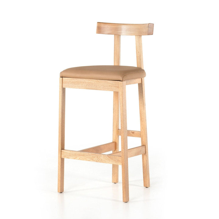 Tate Bar Stool - Natural Leather