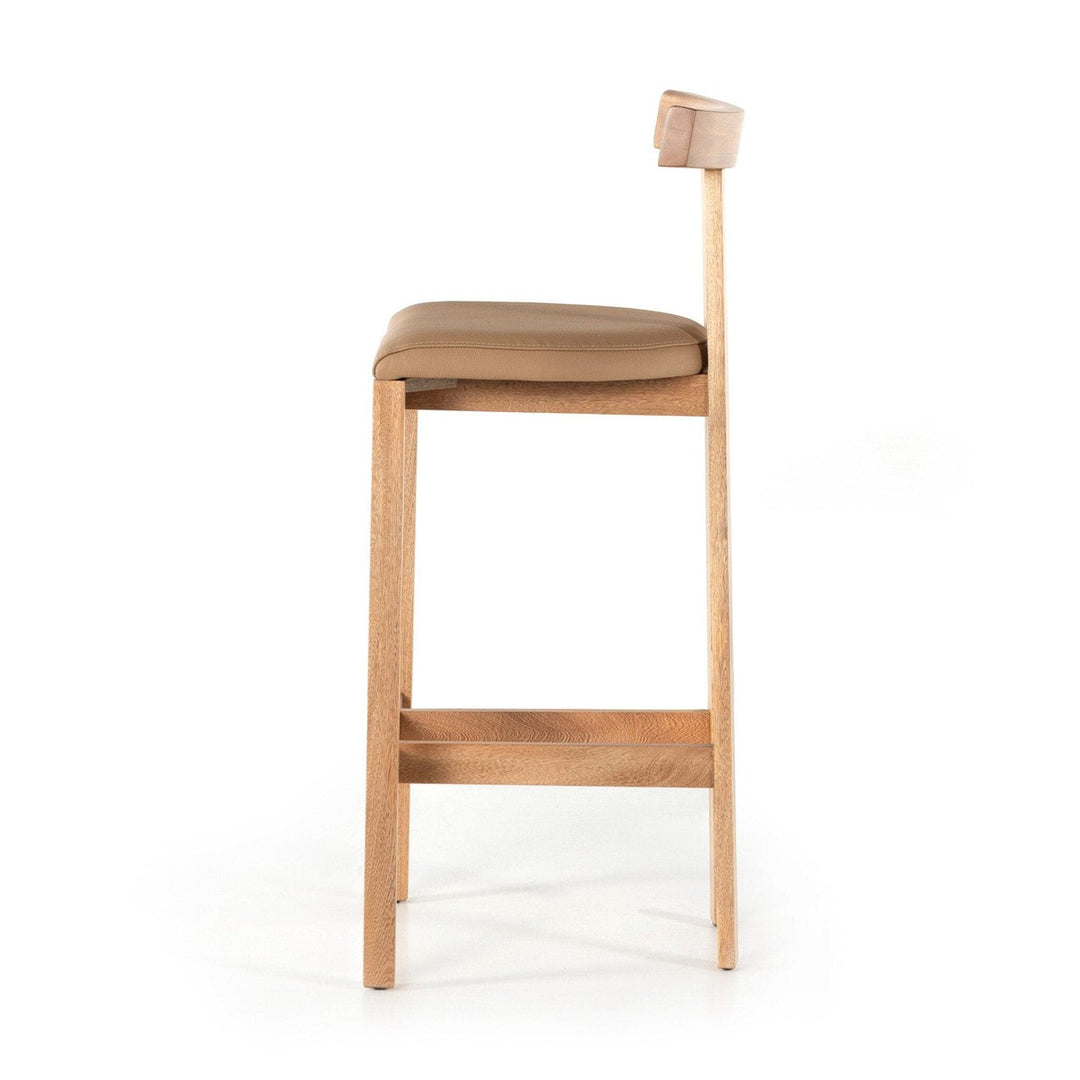 Tate Bar Stool - Natural Leather