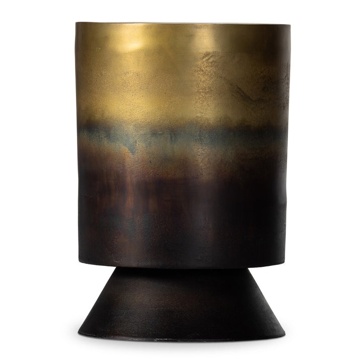 Cecilia End Table - Rustic Brass Ombre