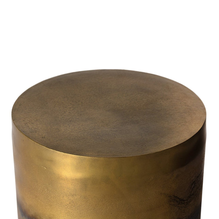 Cecilia End Table - Rustic Brass Ombre