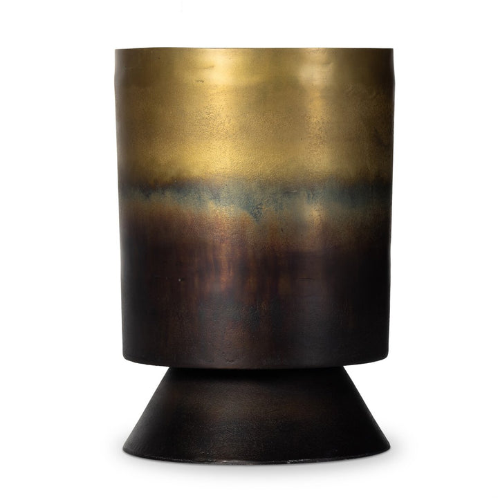 Cecilia End Table - Rustic Brass Ombre