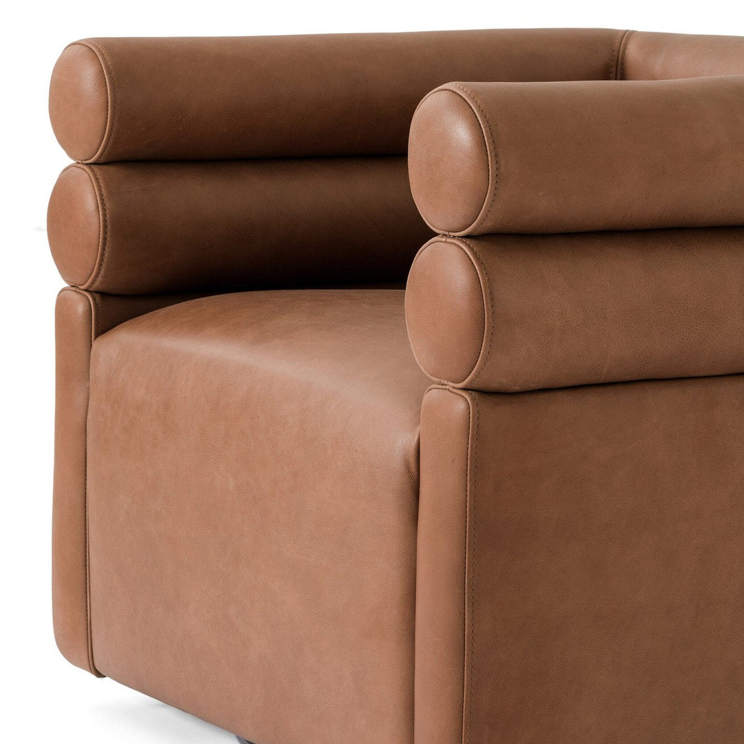 Evie Swivel Chair - Palermo Cognac