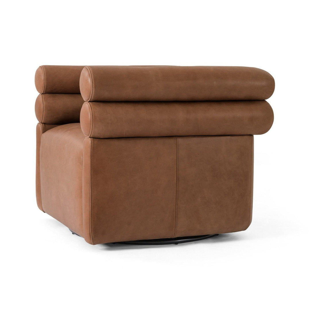 Evie Swivel Chair - Palermo Cognac