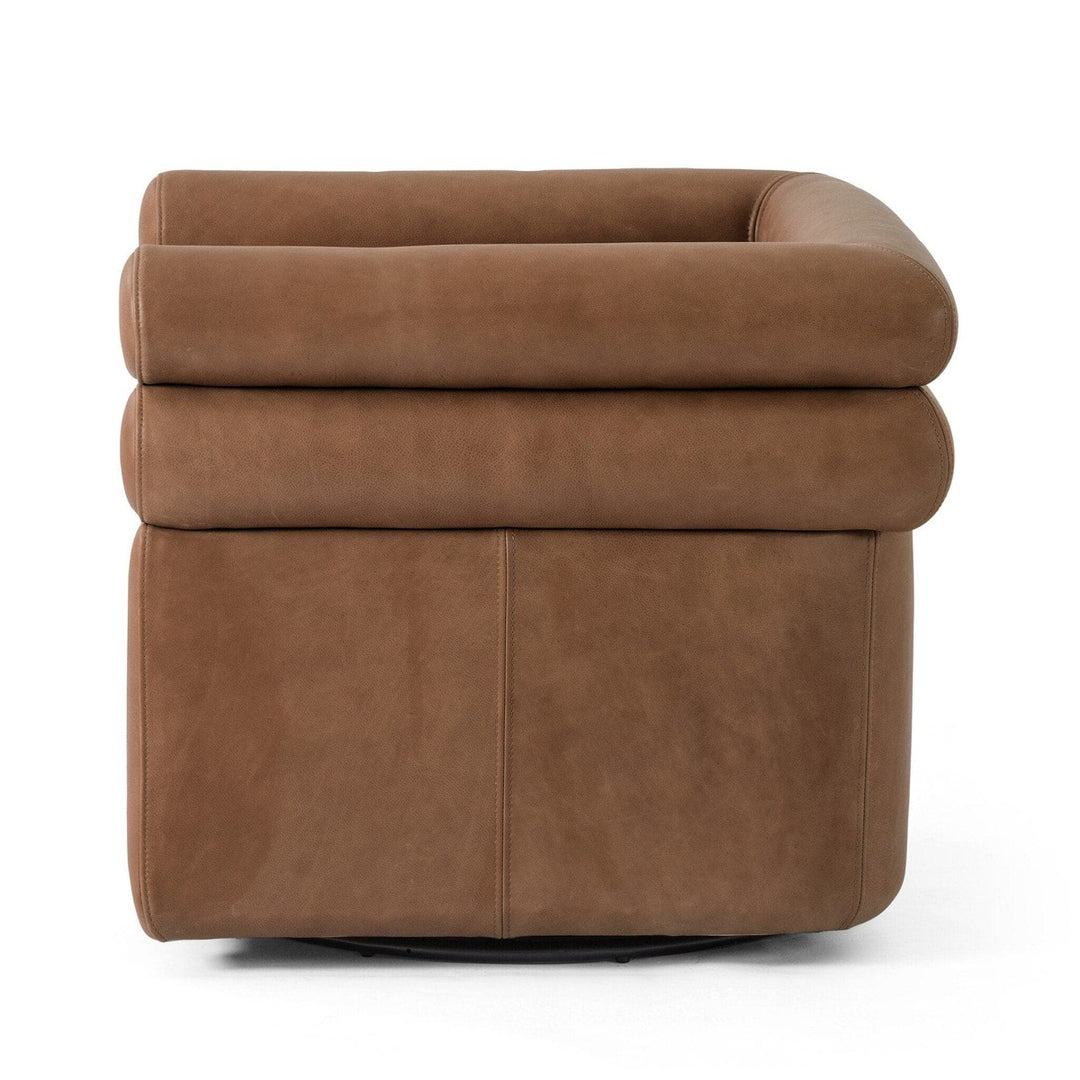 Evie Swivel Chair - Palermo Cognac