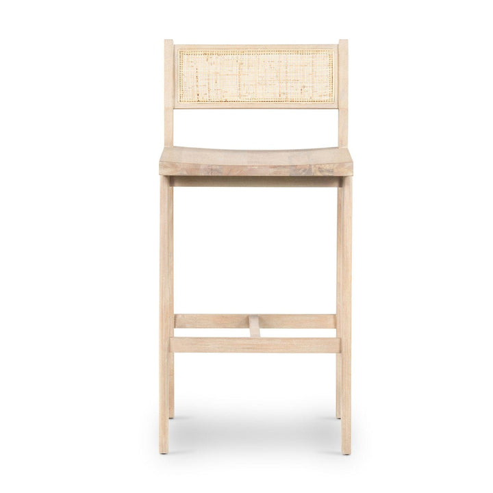 Clara Bar Stool - White Wash Mango