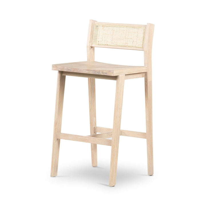 Clara Bar Stool - White Wash Mango