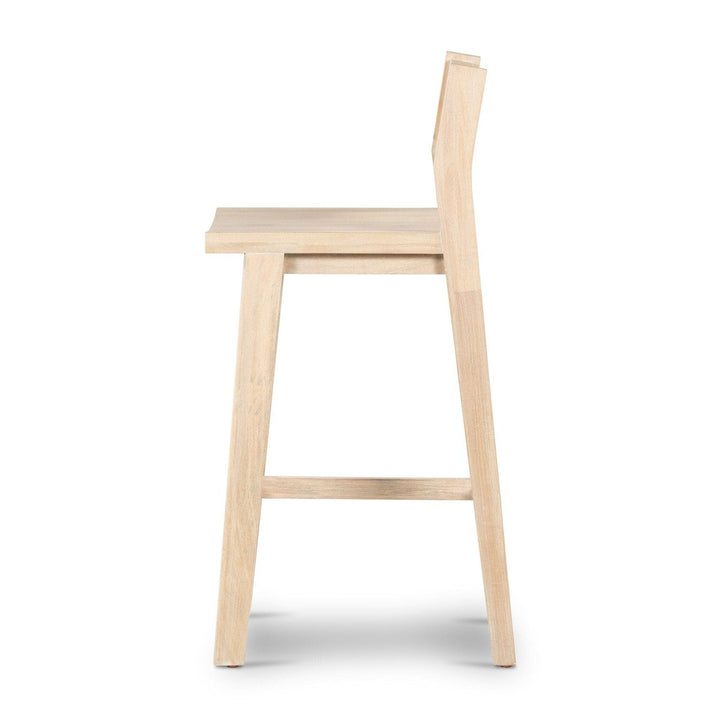 Clara Bar Stool - White Wash Mango