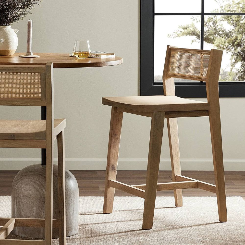 Bar & Counter Stools Clarita Counter Stool - White Wash Mango - Open Box