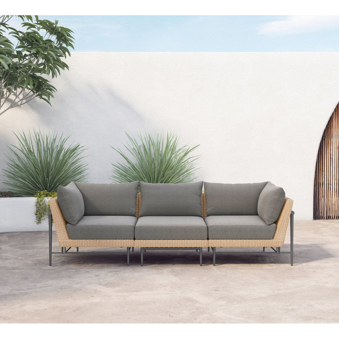 Cavan Outdoor 3 Pc Sectional - Venao Charcoal