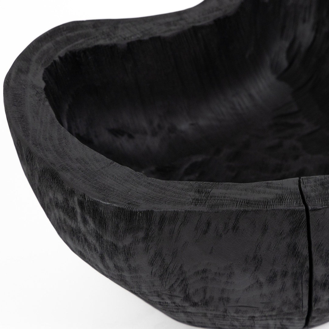 Raw Edge Bowl - Carbonized Black