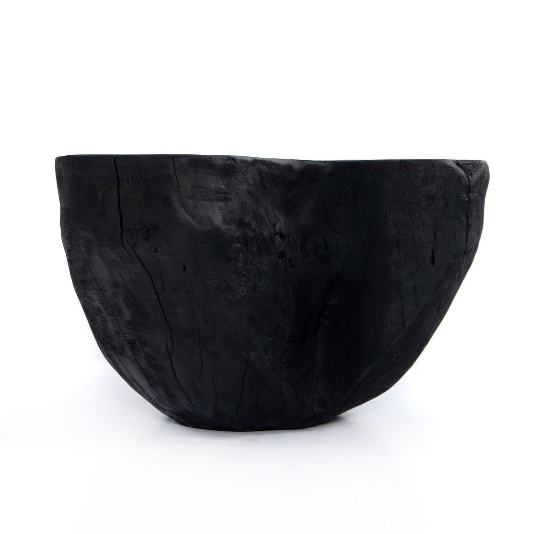 Raw Edge Bowl - Carbonized Black