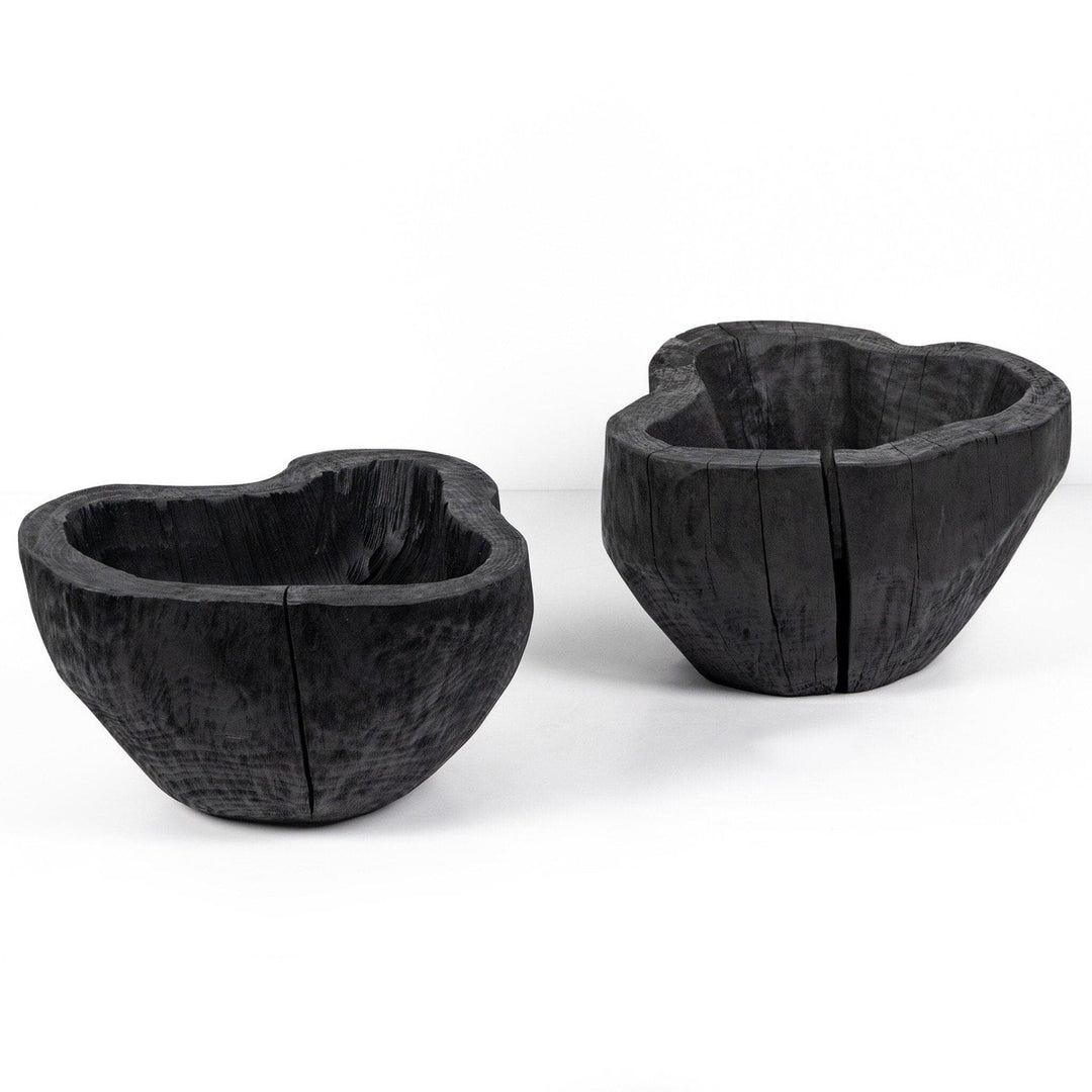 Raw Edge Bowl - Carbonized Black