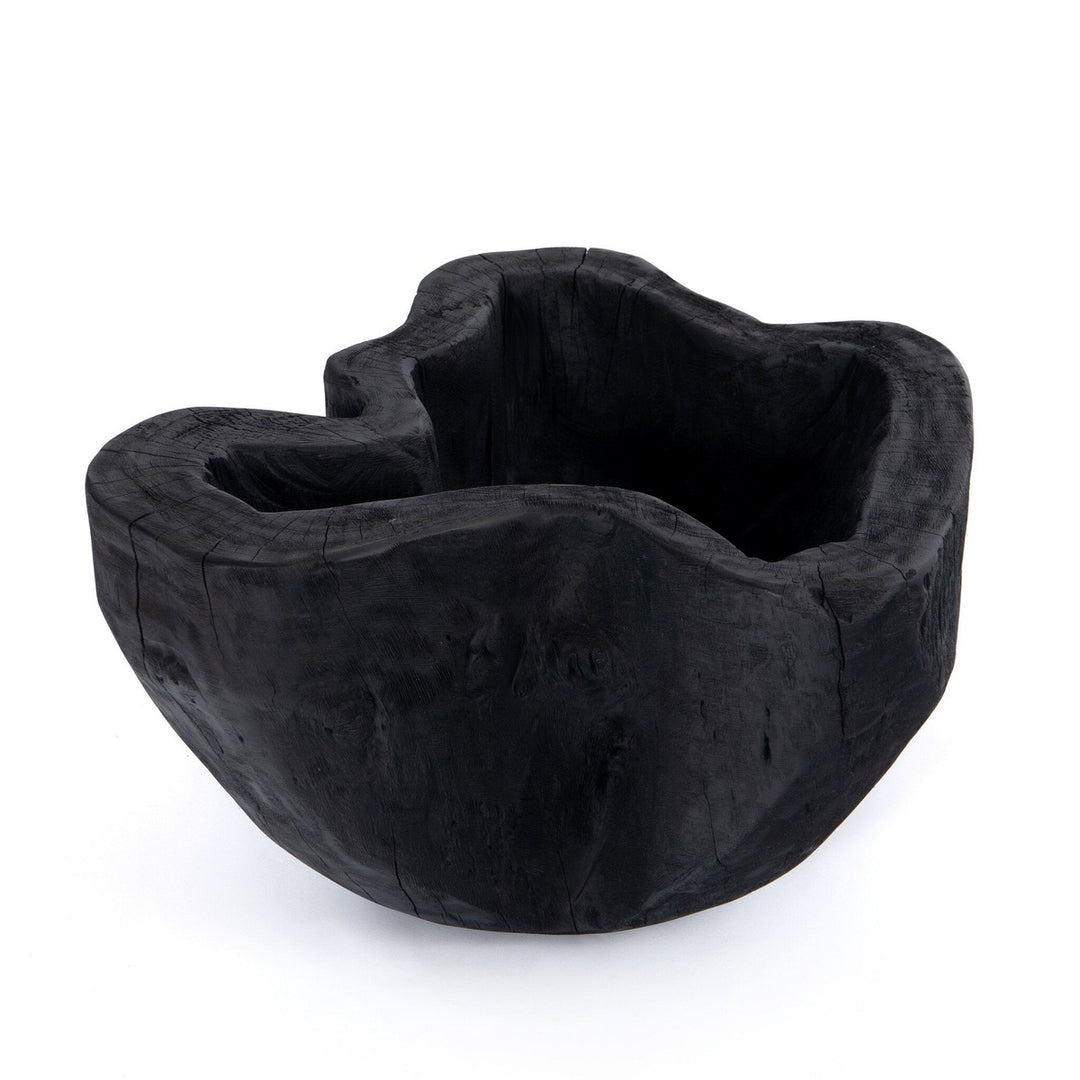 Raw Edge Bowl - Carbonized Black